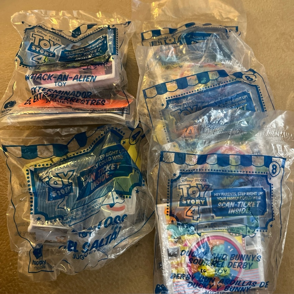 5 Toy Story 4 McDonald's Happy Meal Toys #2 #4 And 3 Of #8 New